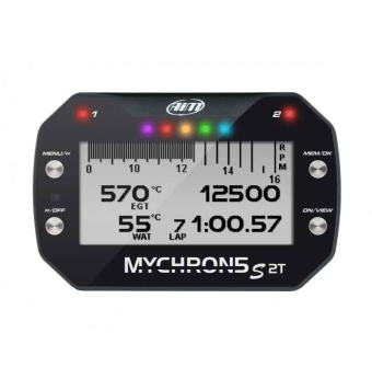 AiM MyChron 5S 2T GPS integrado, WiFi, Batería interna, 2 temperaturas