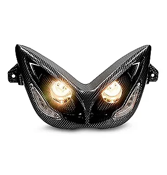 Doppio faro a LED Angel eyes Yamaha Aerox 50 -2013 carbonio