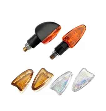 Puig Star Blinker 4175N Schwarz Kurzer Arm Bernsteinkristall+Laser+Rauch