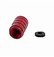 Aluminium valve cap red