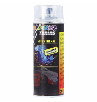 DUPLI COLOR SUPERTHERM HIGH TEMPERATURE CLEAR COAT CLEAR 400ml - UP TO 500 DEG C